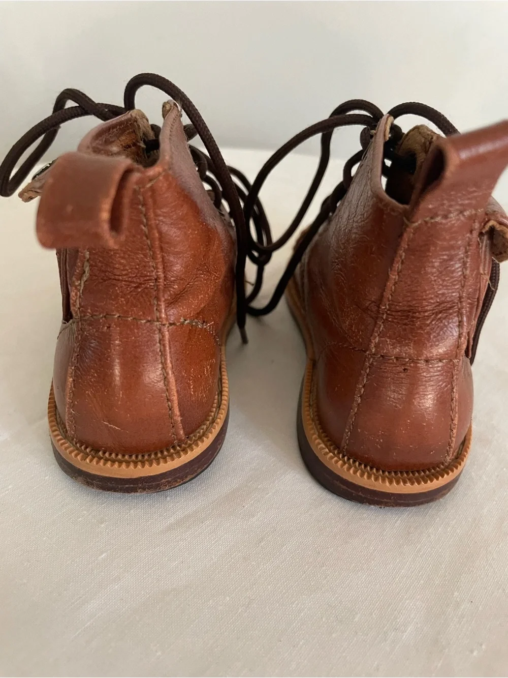 Mikoleon Heirloom Classic Brown Leather Ankle Boots Toddler Size 7/7.5 EU 23